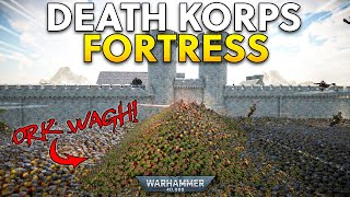 Death Korps made new Fortress Walls from ORKS  UEBS 2 Warhammer 40K [upl. by Ennayhc253]