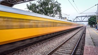 Evening 130 kmph actions  New Delhi  Kanpur route  Rajdhani Gang VB Tejas Humsafar Shatabdi [upl. by Dimitri]