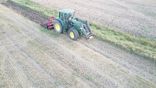 🚨🚜oporowe talerzowanie ścierniska 🚜 John Deere w akcji🚨💪 Żniwa 2024💪🚨 [upl. by Allac283]