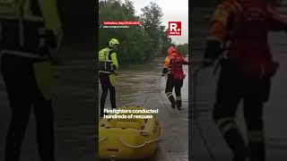 Flooding and Landslides Ravage Northern Italy Hundreds Rescued [upl. by Llecram]