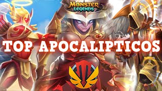 TOP MITICOS APOCALIPTICOS🔥 y TOP TALENTOS Super ExplicadoSALTOS Monster Legends [upl. by Ayram]