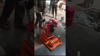 Plate Compactor with Greaves Engine 5Ton platecompactor 5tonplatecompactorpanwarinfrasolutions [upl. by Ddarb]