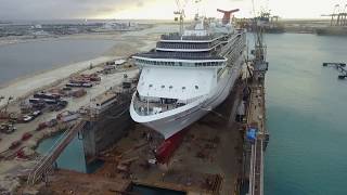 Carnival Pride  Dry Dock 2019 [upl. by Fretwell929]