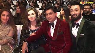 Adnan Siddiqui slapped Vasay Chaudhry the award show  Express TV [upl. by Lucilia551]