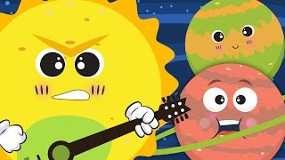 The Planet Song ☀🌛  Nursery Rhyme With Lyrics ★ ★  Solar System Song For Children [upl. by Yeniffit]