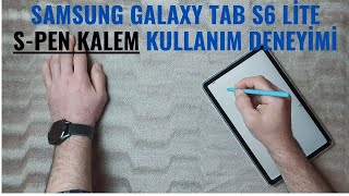 SAMSUNG GALAXY TAB S6 LİTE SPEN KALEM KULLANIMINot Alma ve Çizim Yapma [upl. by Anoiek316]