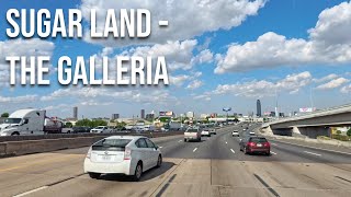 Sugar Land to the Houston Galleria Drive with me on a Texas highway [upl. by Yerfdog293]