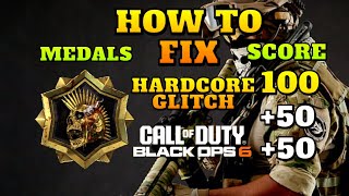 HOW TO FIX MEDALS and SCORE in HARDCORE Black Ops 6 [upl. by Erinna]