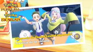 ¡Gimnasio de Ciudad Leudal Eléctrico Travesía de la victoria 3  Pokémon Escarlata y Púrpura [upl. by Ymaral671]