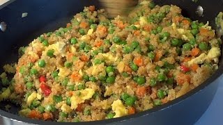 Quinoa Recipe  Quinoa Fried quotRicequot [upl. by Poirer]