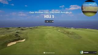 Cape Wickham Links Australia Trackman 4 Simulator [upl. by Chouest216]