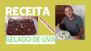 RECEITA GELADO DE UVA [upl. by Naquin]