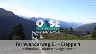 Alpenüberquerung Etappe 4  Fernwanderweg E5 [upl. by Hamimej200]