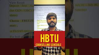 HBTU Kanpur 2024 Latest Schedule Dates OUT  HBTU Cut Off Fees Placements  HBTU Counselling 2024 [upl. by Grochow]