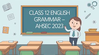 Class 12 AHSEC  English Question Paper 2023 Solution [upl. by Domineca816]