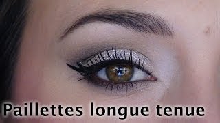 Comment appliquer des paillettes  Astuce maquillage [upl. by Loma720]