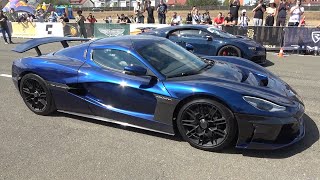 BUGATTI Chiron vs RIMAC Nevera  DRAG RACE [upl. by Llieno]