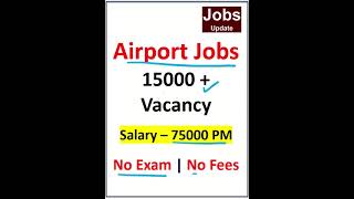 Airport Job Vacancy 2024  Permanent Job  permanentjob job airport airportjobs jobvacancy [upl. by Anitsrihc571]