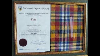 Registering a Tartan with the Scottish Government [upl. by Amrak627]