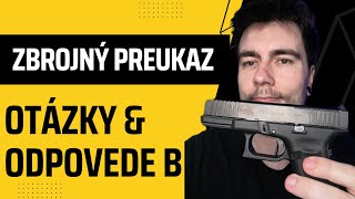 Zbrojný Preukaz Časť 3  Otázky a Odpovede na skúšku B  Trestný Zákon a Poriadok Priestupky [upl. by Bellina834]