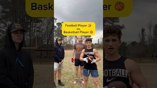 1v1s 🏈 Player vs 🏀 Player😂 football sports widereceiver quarterback basketball [upl. by Eiggam368]