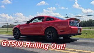 No Prep Racing the GT500 Spinning to 6500RPM on the Drag Pack [upl. by Eresed]