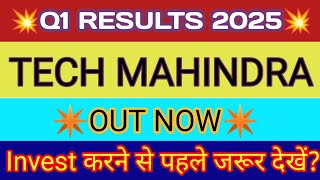 Tech Mahindra Q1 Results 2024 🔴 Tech Mahindra Result 🔴 Tech Mahindra Share News Today 🔴 TechM Share [upl. by Eidnyl]