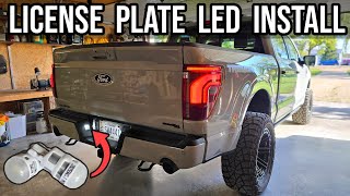 20212024 F150 License Plate LED Install [upl. by Victorine]