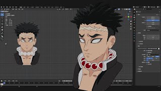 How to create anime characters in Blender [upl. by Scoles]