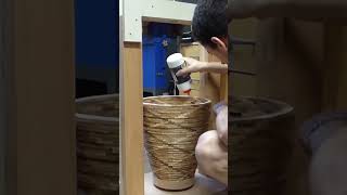 A 5000 Pieces Vase woodturning woodworking diy [upl. by Arehsat]