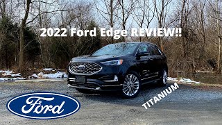 2022 Ford Edge Titanium  REVIEW and POV DRIVE BEST Midsize SUV For The MONEY [upl. by Grayson986]