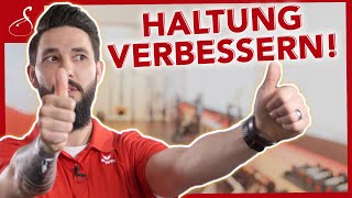 HALTUNG verbessern mit 1 ÜBUNG│ SanoGym [upl. by Bigelow]