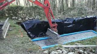 Installation Fosse Septique Septic Tank with difficult access [upl. by Eelime]