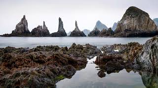 Landscape Photography in Asturias  La Gueirua Beach Playa de La Gueirua [upl. by Janerich]