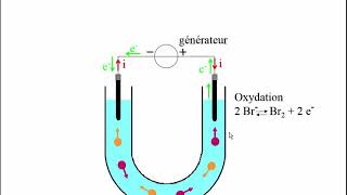 Électrolyse du bromure de cuivre [upl. by Aprilette539]
