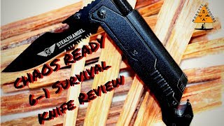 Stealth Angel Chaos Ready 61 Survival Knife Review [upl. by Seravat]