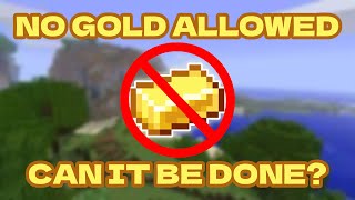 Beating Minecraft Without Gold [upl. by Amand]