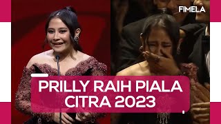 Prilly Latuconsina Terharu Raih Piala Citra 2023 Sebut Kariernya Diragukan [upl. by Ferdy]