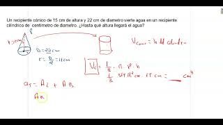 Temas claves de matemáticas exámenes de graduado en ESO Problemas con figuras cónicas [upl. by Sterling]