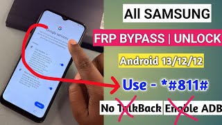 NEW METHOD  Samsung Frp Bypass 20242023 All Android Version  No Chimera  No 0  No TalkBack [upl. by Elletsirhc125]