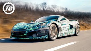 WORLD EXCLUSIVE Rimac CTwo electric hypercar first drive  Top Gear [upl. by Payton]