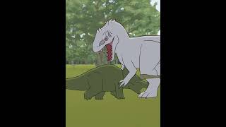 Indominus Rex vs TRex   Jurassic World Animation shorts [upl. by Laurentium682]