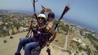 North Cyprus Kyrenia Paragliding June 2016 [upl. by Loma]