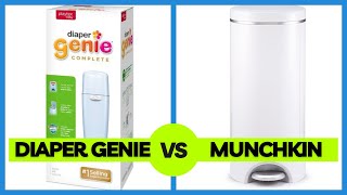 Diaper Genie vs Munchkin  Which Is Best  Diaper Pail SideBySide Comparison [upl. by Kutzer]