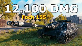 World of Tanks AMX 50 Foch 155  12100 Damage [upl. by Gnoht]