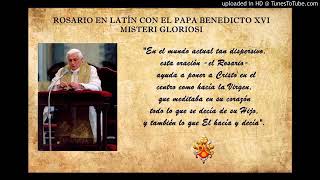 ROSARIO EN LATIN MISTERIOS GLORIOSOS Miércoles y domingos [upl. by Akibma]