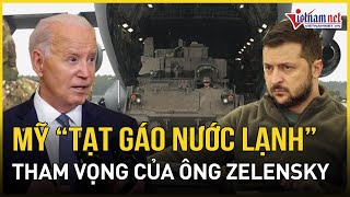 Mỹ tạt gáo nước lạnh vào tham vọng của ông Zelensky ngay tại Washington  Báo VietNamNet [upl. by Thedrick341]