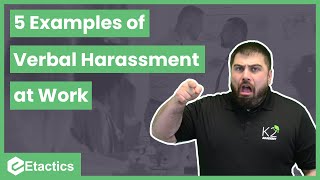 5 Examples of Verbal Harassment At Work [upl. by Dlanor]