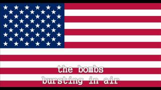 National Anthem of the United States Instrumental with lyrics [upl. by Kessia]