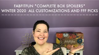 Fabfitfun Spoilers COMPLETE Winter 2020 Box  All Customizations and FFF Picks [upl. by Nomrej765]